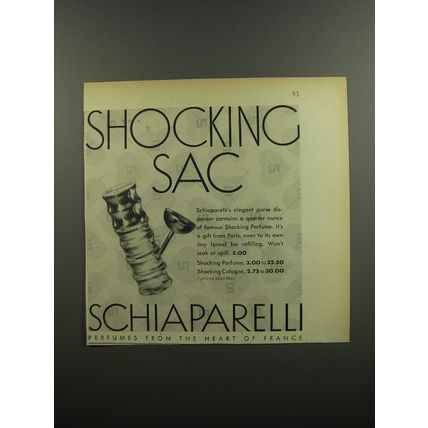 1953 Schiaparelli Shocking Perfume Advertisement