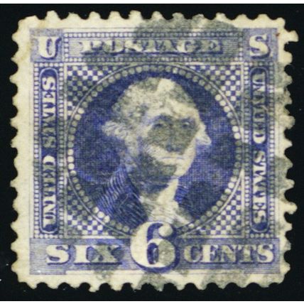 115, Used 6¢ F/VF Nice Grid Fancy Cancel Cat $200.00 - Stuart Katz