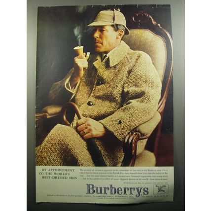 1957 Burberrys Coats Ad - By appointment to the world's best dressed men