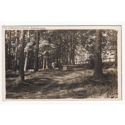 Samuel Maggoty Johnson's Grave Gawsworth Postcard RP Cheshire