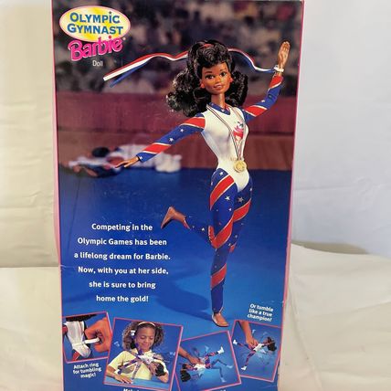 Mattel 1996 Atlanta Olympic Gymnast Barbie African American Doll #15124