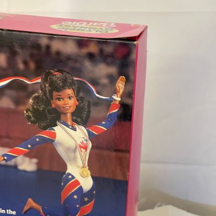 Mattel 1996 Atlanta Olympic Gymnast Barbie African American Doll #15124