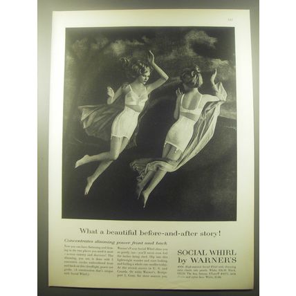 1959 Warner's Social Whirl Girdle and A'Lure Bra Advertisement