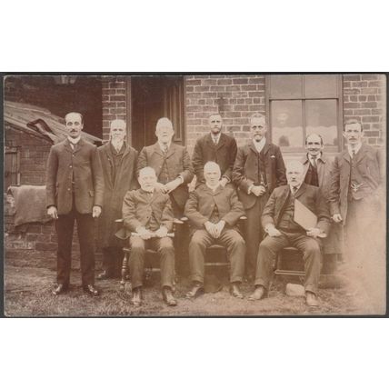 Edwardian Company Men, c.1905-10 - RP Postcard
