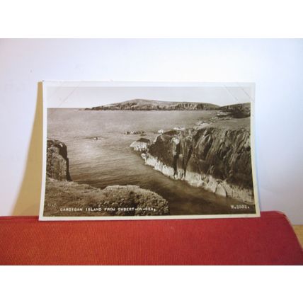CARDIGAN ISLAND, GWBERT-ON-SEA, CEREDIGION, WALES unused postcard RP dated 1953=