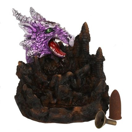 PURPLE DRAGON Light Up Backflow Incense Burner