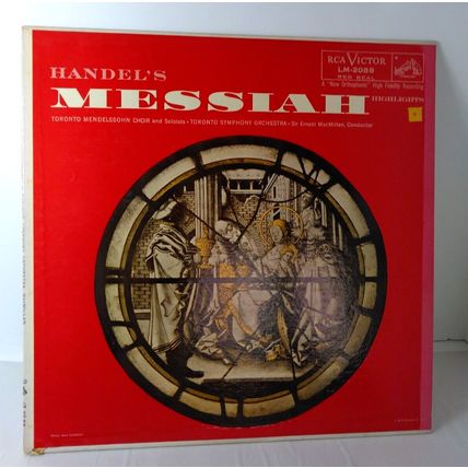 Handel's Messiah Toronto Choir & Soloists/Symphony Orchestra - LM-2088 LP - RCA