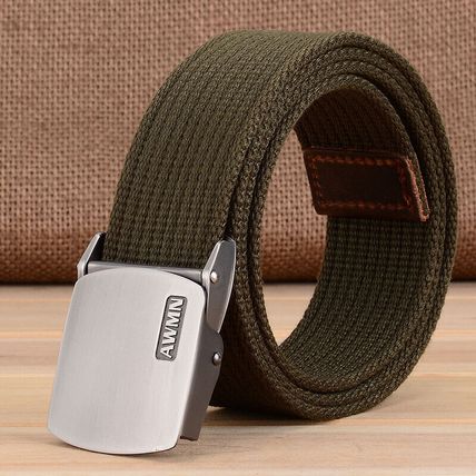 Men's outdoor belt canvas Military enthusiast casual leather belt fabric belt