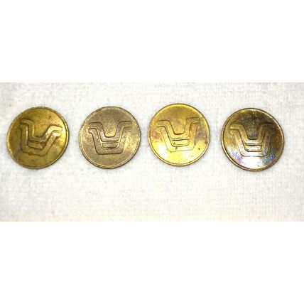 United Kingdom Klix 1 Drink Dispenser Tokens Brass Coin 27 mm Set of 4