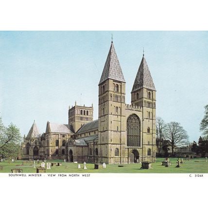 Southwell Minster Postcard unused VGC