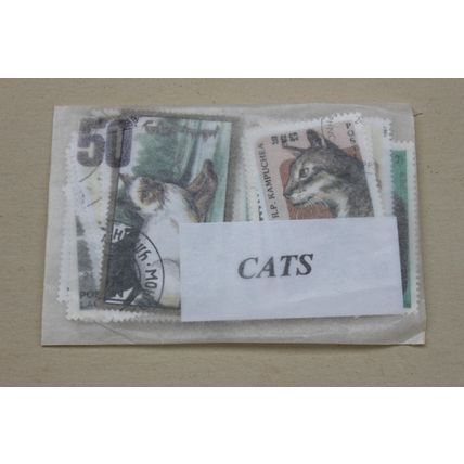 Thematic stamps Packets of 50 of Cats & Dogs Horses Flags Sports - Many Topics