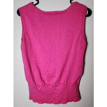 Lane Bryant Tank Top Women's Size 18/20 Pink Knit Cotton Sleeveless Round Neck