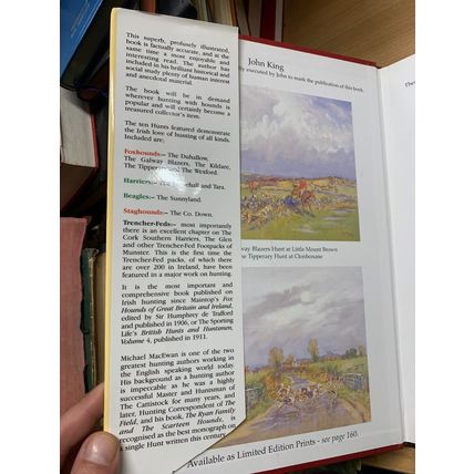 1996 *SIGNED COPY* "TEN GREAT IRISH HUNTS" 1kg ILLUSTRATED HARDBACK BOOK (P6)