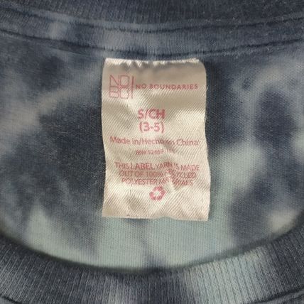 No Boundaries Women's Zodiac Sign Tie Dye Blue Short Sleeve T-Shirt Sz Small