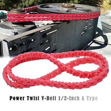 10FT Power Twist V Belt,1/2-Inch X 10 Feet a Type, Adjustable Link Belt for Tabl
