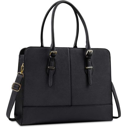 Laptop Bag for Women Leather Work Tote 15.6 Inch Laptop for Computer Bag Waterpr