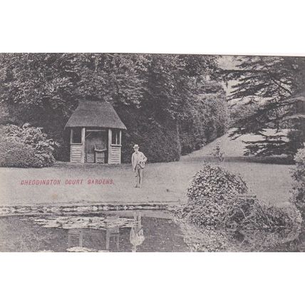 EC463 CHEDDINGTON COURT GARDENS, PRINTED POSTCARD
