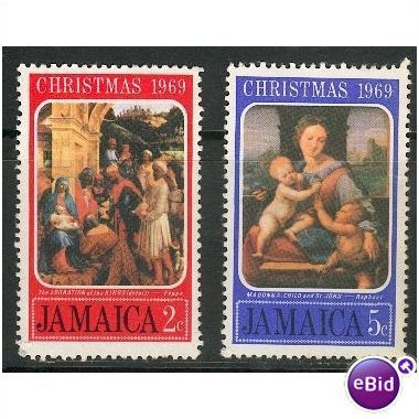 Jamaica stamps 1969 - SG 293/294 - Christmas part set - MH