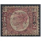 1870 SG48/9 1/2d Rose Plate 13 Good/Fine Used "FC" .. .