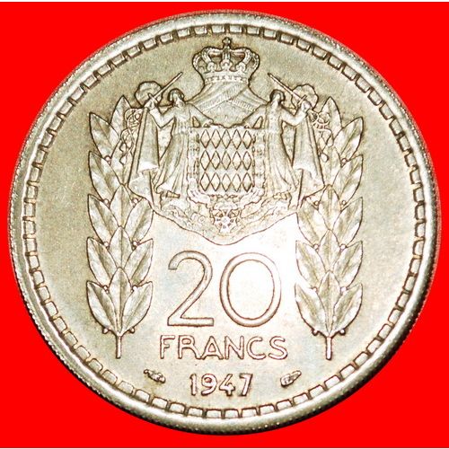 FRANCE: MONACO ★ 20 FRANCS 1947! LOW START ★ NO RESERVE!