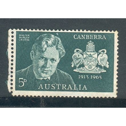 Australia 1963 - SG350 - 5d Arms Of Canberra & W.B. Griffin (architect) - MWG