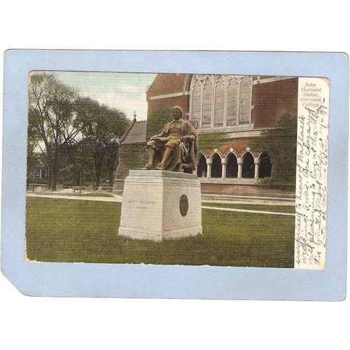 MA Cambridge John Howard Founder Of Harvard University Undivided Back ma_b~427