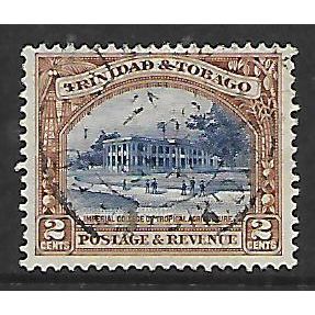 TRINIDAD & TOBAGO 1936 2c ULTRAMARINE & YELLOW BROWN SG 231a FINE USED#