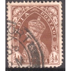 India 1937 - SG 248 - KGV1 ½a brown - used 2
