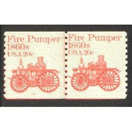 1908 20c Fire Pumper Fine MNH Dry Gum CNP Left 2 V0129