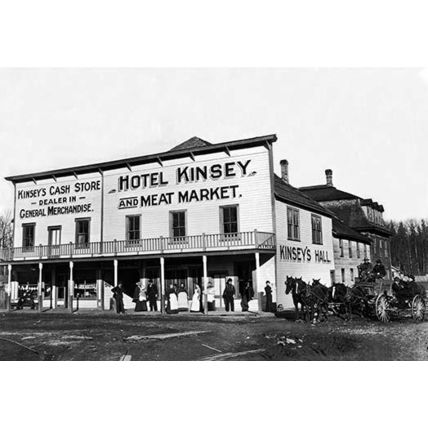 Hotel Kinsey and Meat Market 20 x 30 Poster