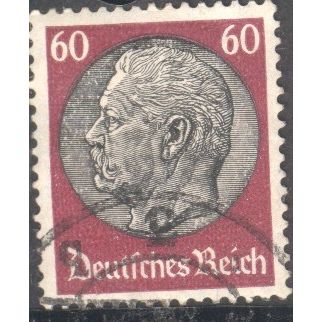 Germany 1934 - 60pf black / violet - President Von Hindenburg - used 4