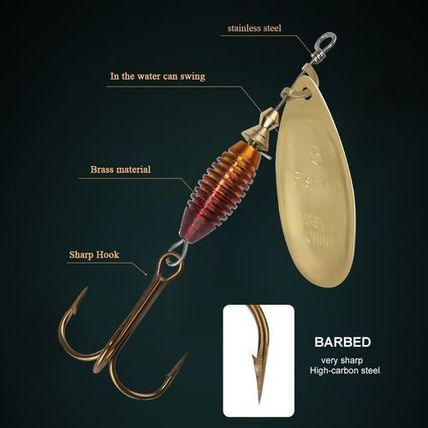 FISH KING Metal Spinner Bait – 4g 4.8g 7g 10g 14g – High-Quality Hard Baits