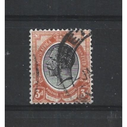 SouthAfrica.SG8 3d Black and Orange-Red.Fine Used.Aug25f