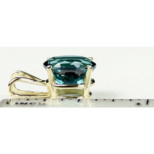 Paraiba Topaz, 14KY Gold Pendant, P002