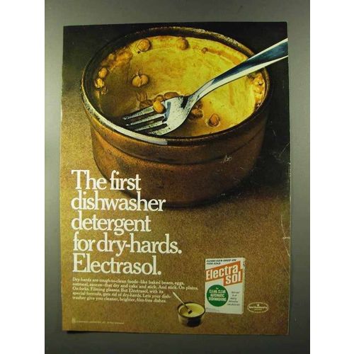 1973 Electrasol Dishwasher Detergent Ad - For Dry-Hards