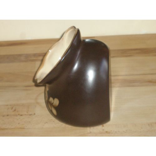 Large Flat Backed Denby Stoneware Bakewell Salt Pig / Crock