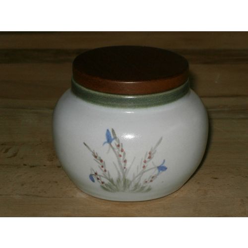 Buchan Scottish Stoneware Heather & Harebell Sugar / Preserve Pot