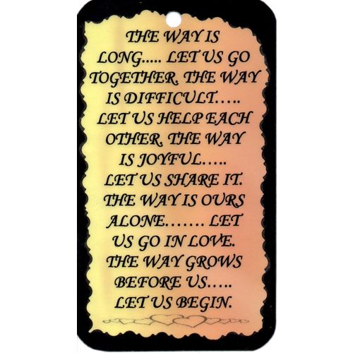 1091 Inspirational Saying The Way Is Long Let Us Go Together Sign Magnet Gift