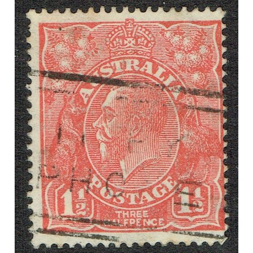 Australia 1926 1½d Golden Scarlet Perf 14 SG87a GU