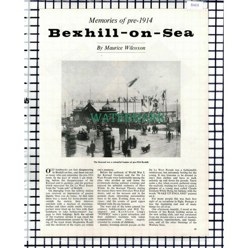 (8469) Bexhill On Sea Sussex Kursaal -1967 Cutting