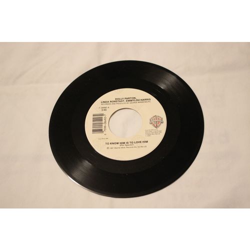Dolly Parton, Linda Ronstadt, Emmylou Harris 45 & Picture Sleeve-TO KNOW HIM I