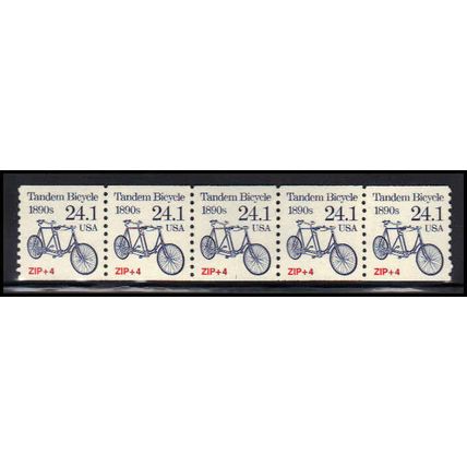 2266 24.1c Tandem Bicycle Very Fine MNH Dry Gum PNC 1/5 X1319
