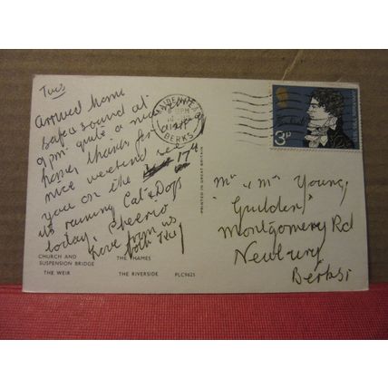 multiview, MARLOW, BUCKINGHAMSHIRE used postcard 1971 pm =