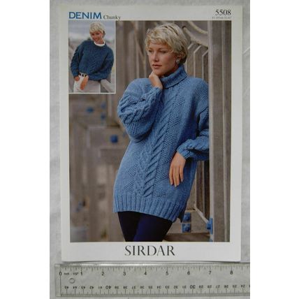 Vintage: Sirdar 5508 sweaters, chunky, 32-42 inch, 81-107 cm