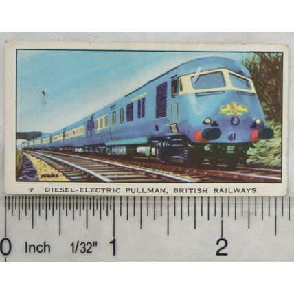 Kellogg card Story of the Locomotive 5 Diesel-Electric Pullman, British Railways