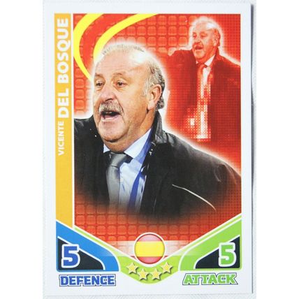 2010 Topps Match Attax World Cup Trading Card - Manager, Del Bosque