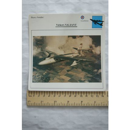Vickers Valiant - GB - Heavy Bomber - Collectors Club Card