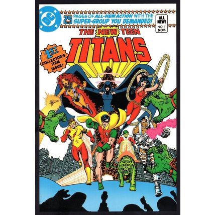 The New Teen Titans DC Issue One 1 Robin of Batman Comic Book Postcard