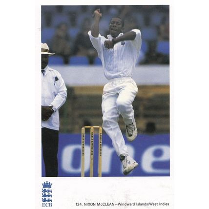 Nixon McClean West Indies Cricket Team Classic Card Postcard
