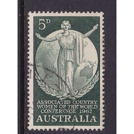AUSTRALIA 1962 COUNTRY WOMEN OF THE WORLD CONF. 5d USED SG344